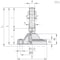 Elesa Levelling feet for ground mounting, LV.F-125-ACV-AS-M20x186 LV.F-125-ACV - alternate 2